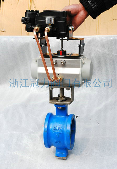 氣動(dòng)V型調(diào)節(jié)球閥的工作機(jī)制